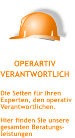 OPERARTIV VERANTWORTLICH  Die Seiten fr Ihren Experten, den operativ Verantwortlichen.   Hier finden Sie unsere gesamten Beratungs-leistungen