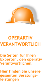 OPERARTIV VERANTWORTLICH  Die Seiten fr Ihren Experten, den operativ Verantwortlichen.   Hier finden Sie unsere gesamten Beratungs-leistungen